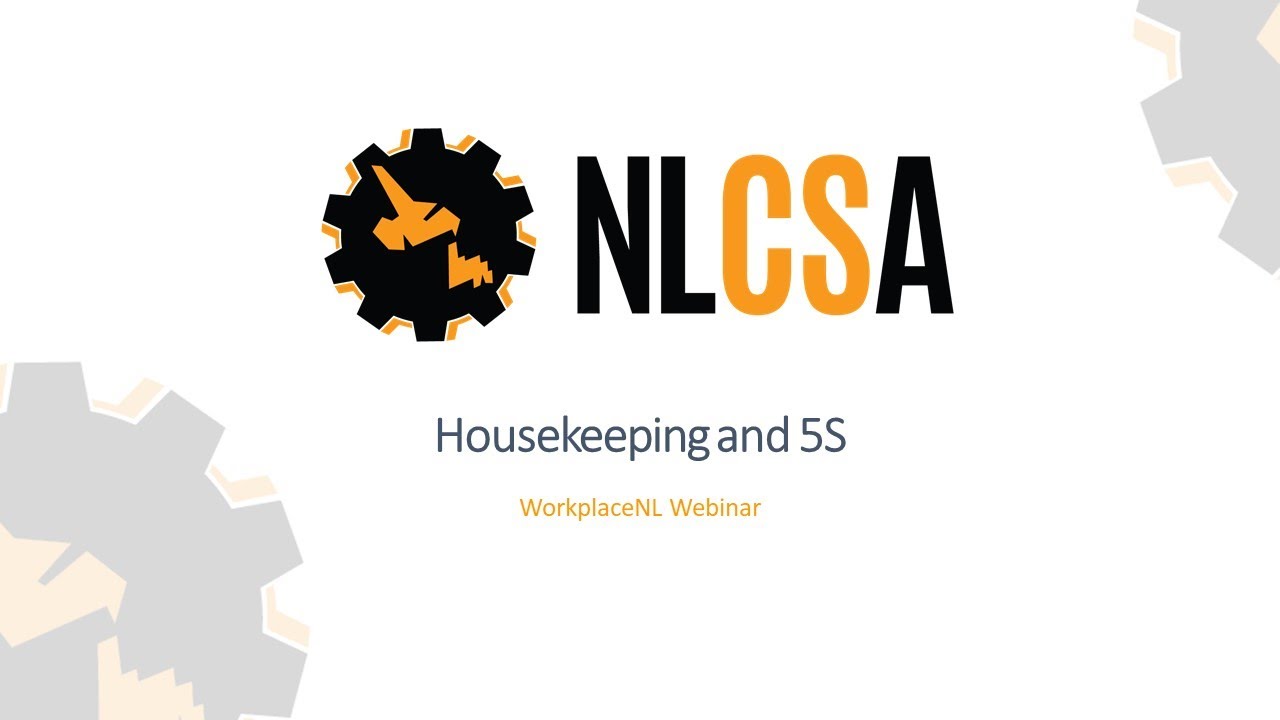 Housekeeping and 5S