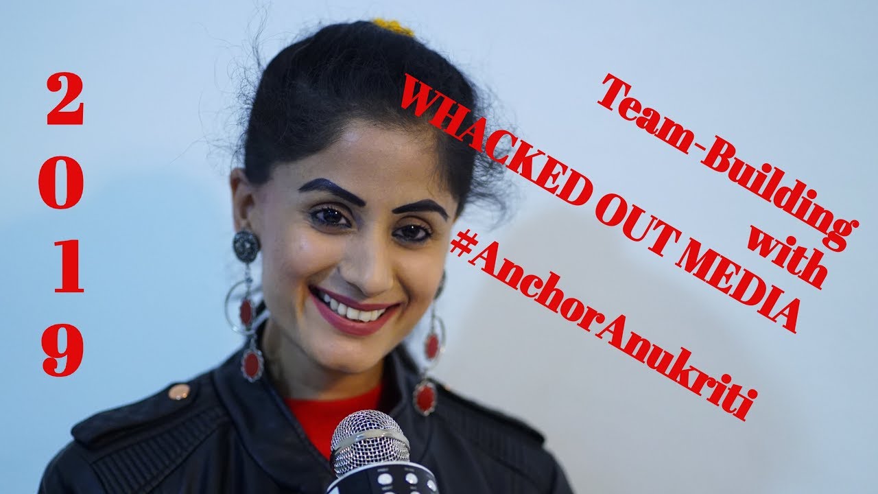 Anchor Anukriti Hosts a Special Team-Building Session with Whacked Out Media in Hyderabad