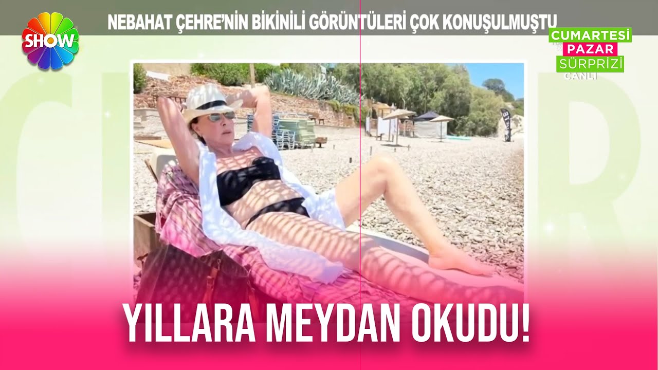 Nebahat Çehre'nin bikinili görüntüleri çok konuşulmuştu!