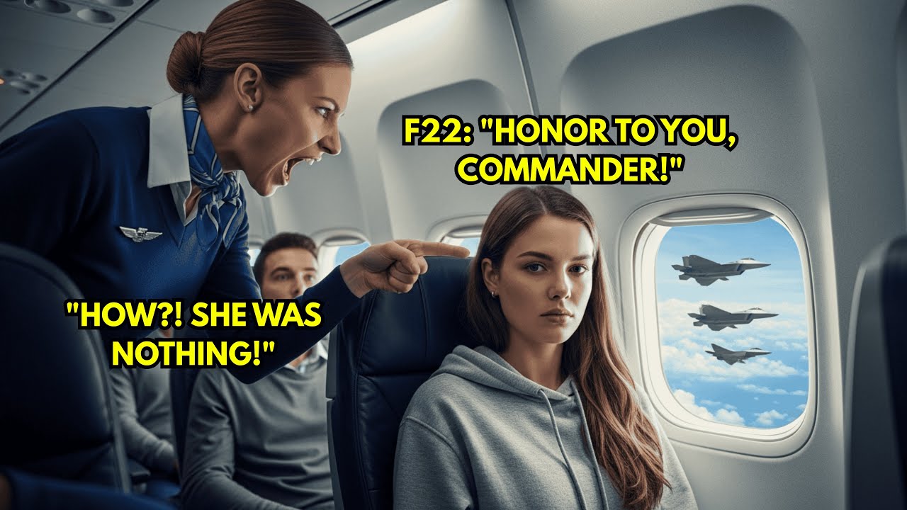 She Was Just In Seat 12F — Until She Spoke, And Every F-22 Pilot Outside Snapped To Attention