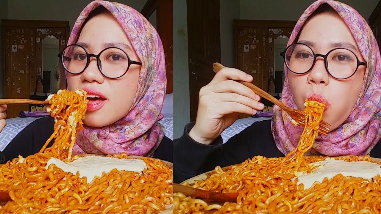 MUKBANG SAMYANG KEJU MOZZARELLA | Korean Fire Noodles