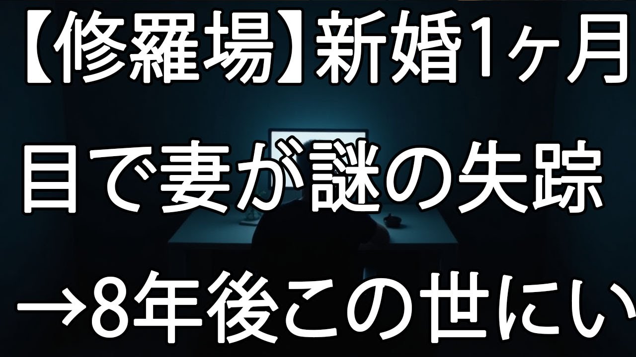 【修羅場】新婚1ヶ月目で妻が謎の失踪→8年後この世にいないと思っていた妻が生きていた…！しかし妻はもう…