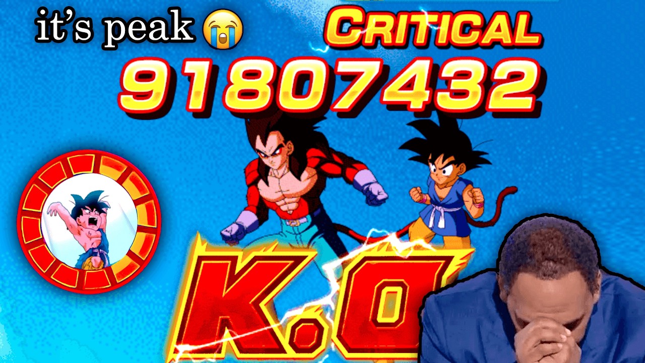 😂😂😂😂😂 DOKKAN LITERALLY BROKE THE GAME WITH THESE NEW EZAS! (GT GOKU + SSJ4 VEGETA)