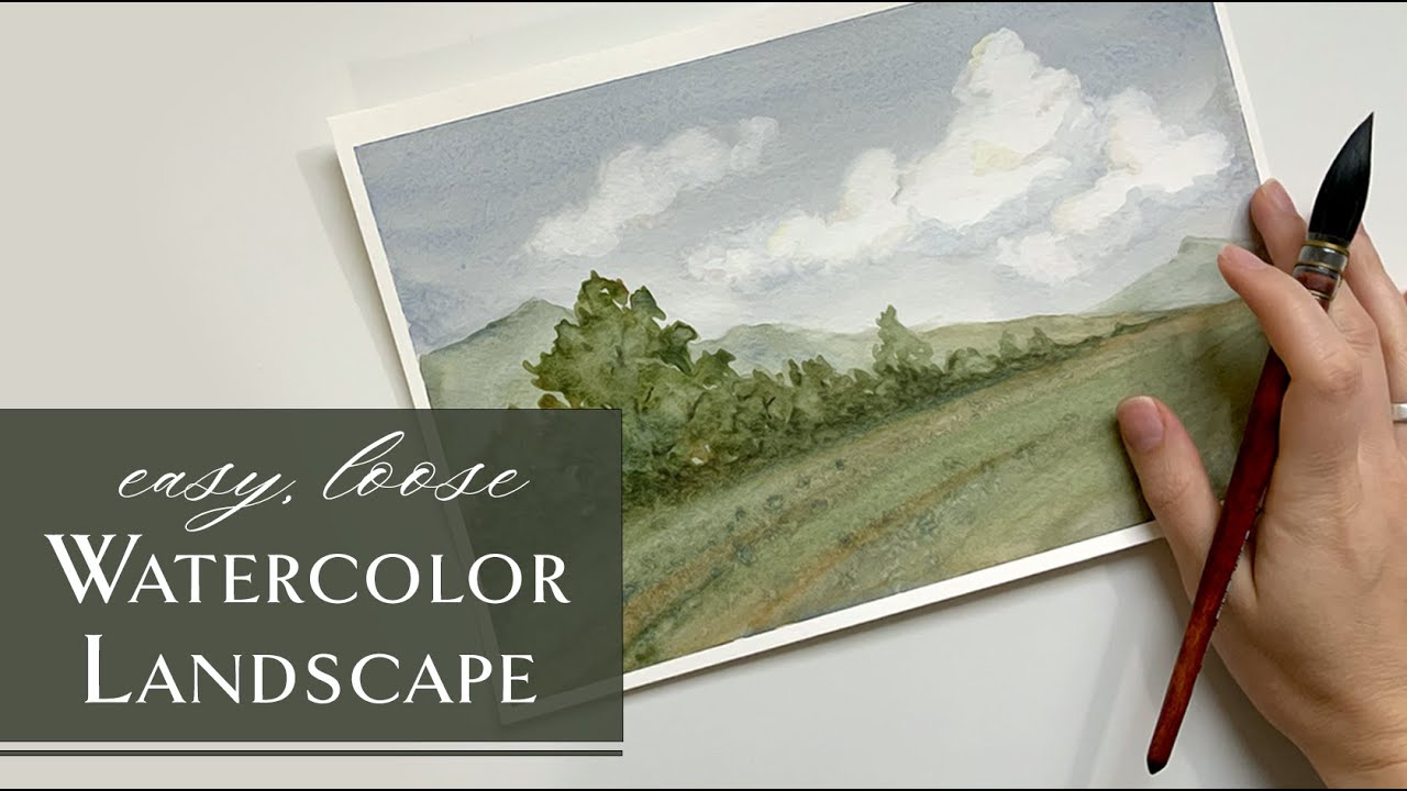 Landscape Watercolor Tutorial for Beginners