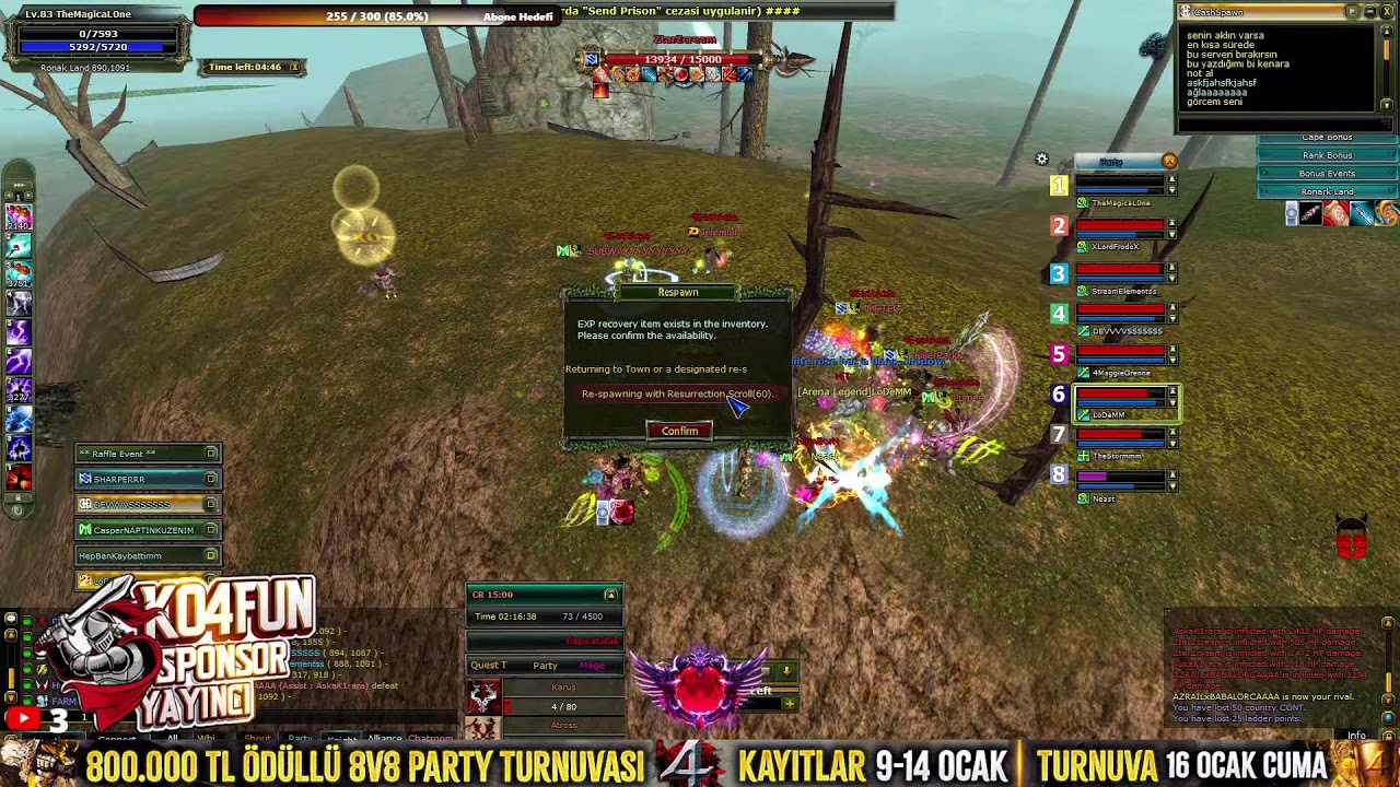 #KO4FUN 🏆  TheMagicaLOne / Mage PK 🔥 Immortal 🔥 #Knight Online PVP #Canlı Yayın