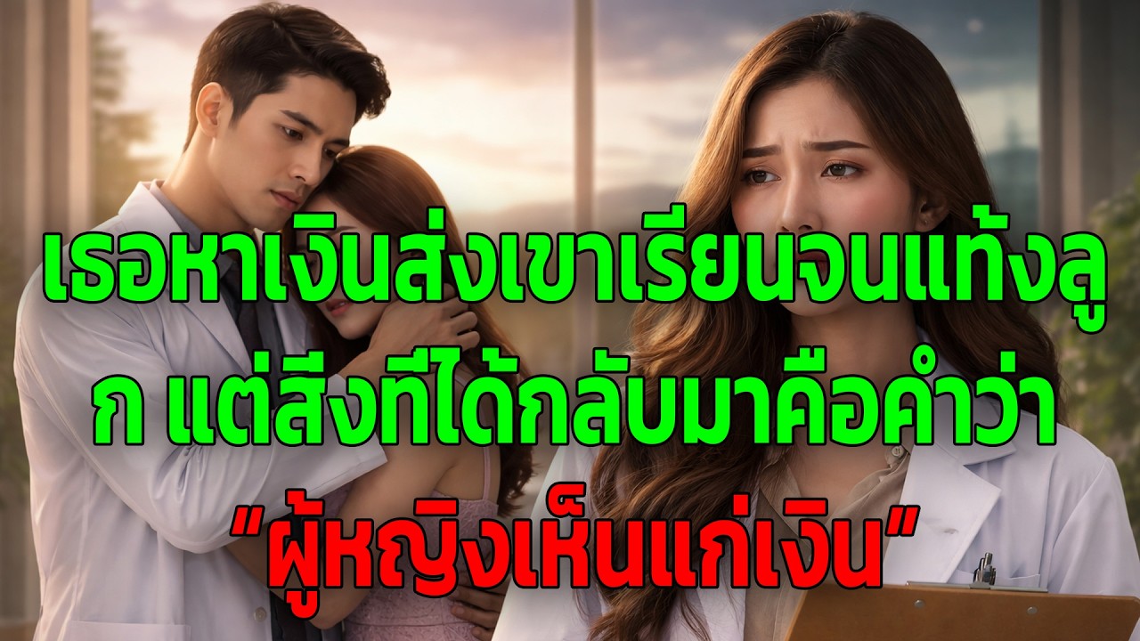 เธอหาเงินส่งเขาเรียนจนแท้งลูก แต่สิ่งที่ได้กลับมาคือคำว่า “ผู้หญิงเห็นแก่เงิน”