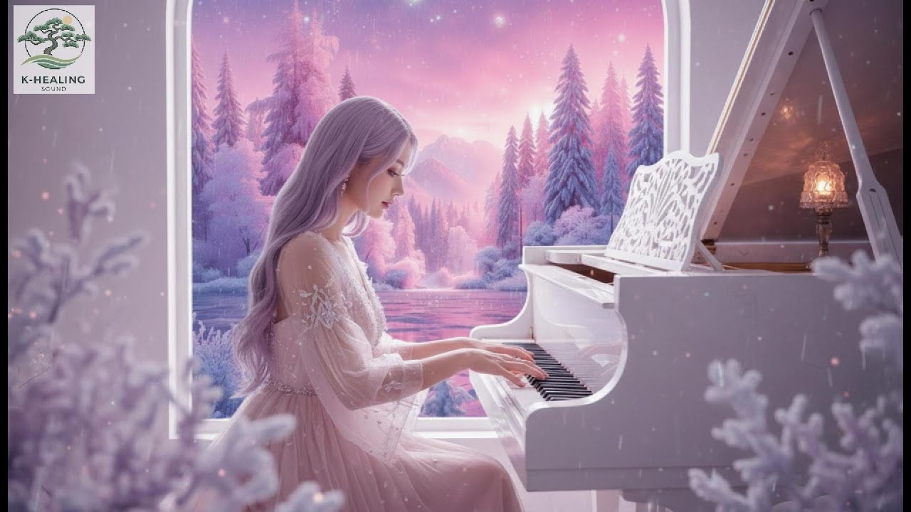 3 Hours A Quiet Winter Dream ❄️ Soft Piano & Gentle Rain for Sleep