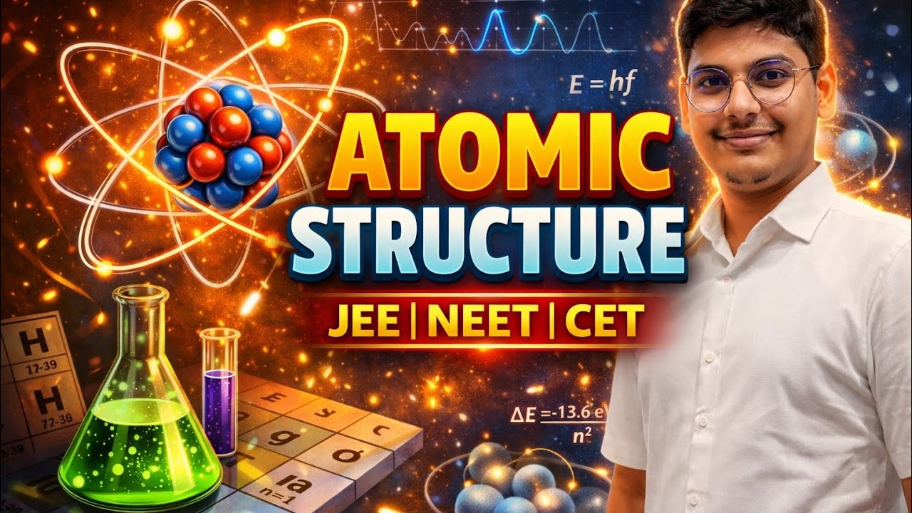 Lecture -2....Atomic structure jee /neet/cet important chapter by prajapati sir 
