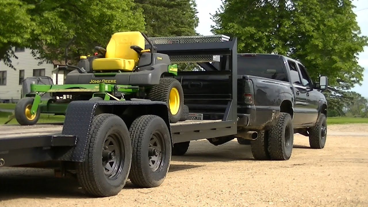 Hooking Up & Loading 757 John Deere Ztrak on My Gooseneck Trailer