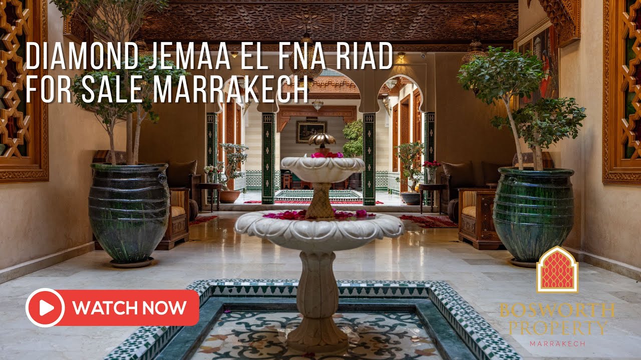 15 Room Jemaa El Fna Luxury Hotel For Sale Marrakech