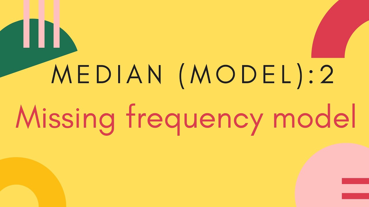Finding the missing frequency when median of grouped data is given// shankarsir maths