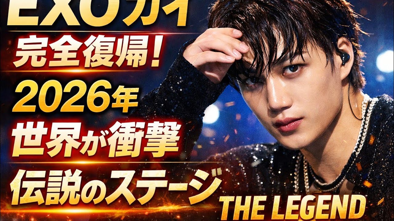 EXO カイ完全復帰｜2026年、世界が再び注目する“伝説のパフォーマー”の現在 #exo #exol #exokpop #exokai 