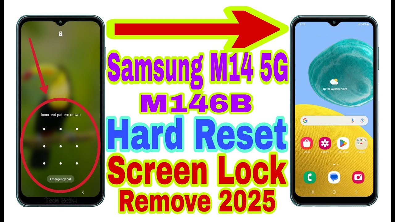 Samsung M14 5G (M146B) Hard Reset/Remove Screen Lock 2025 | Unlock Pattern/Pin/Password 100% Working
