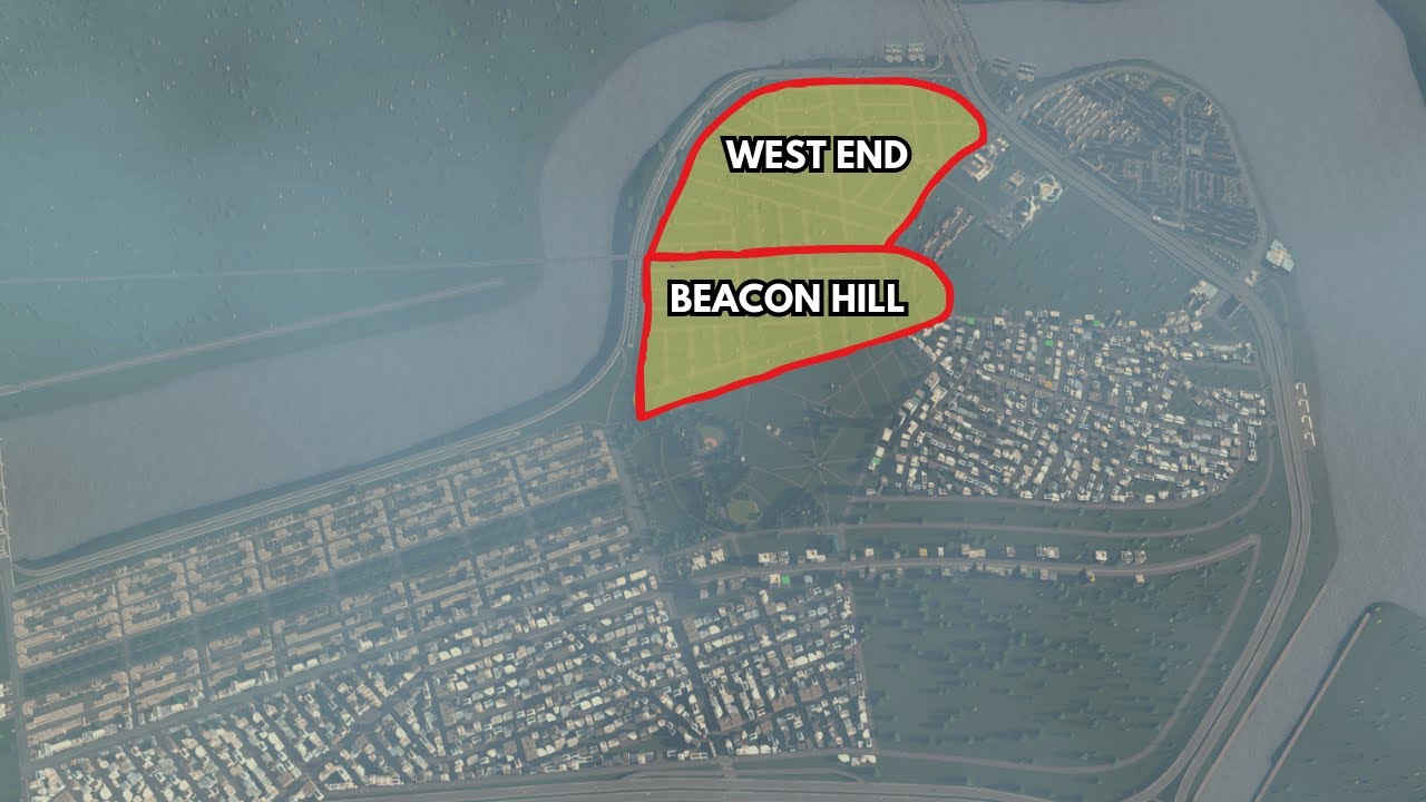 Beacon Hill and The West End - Rebuilding Boston in Cities Skylines Remastered - New Boston