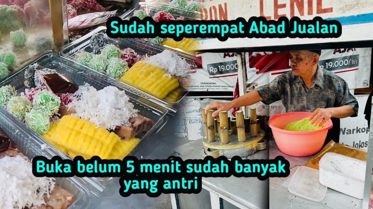 JAJANAN LANGKA YANG TAK PERNAH SEPI!!ONGOL - ONGOL, PUTU, GETHUK, GEMPO,KLEPON, CENIL #ikutlariskan