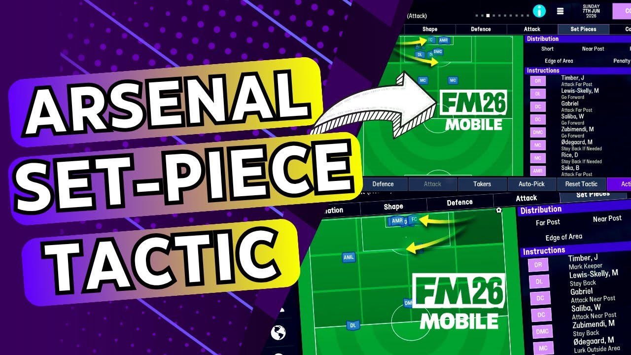 Тактика игры &laquo;Арсенала&raquo; при стандартных положениях FM26 Mobile | Забивайте каждый угловой и штраф...