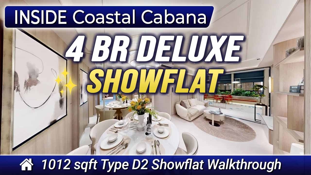 Coastal Cabana Showflat Tour | 4 Bedroom Deluxe Type D2 (1012 sqft) Walkthrough