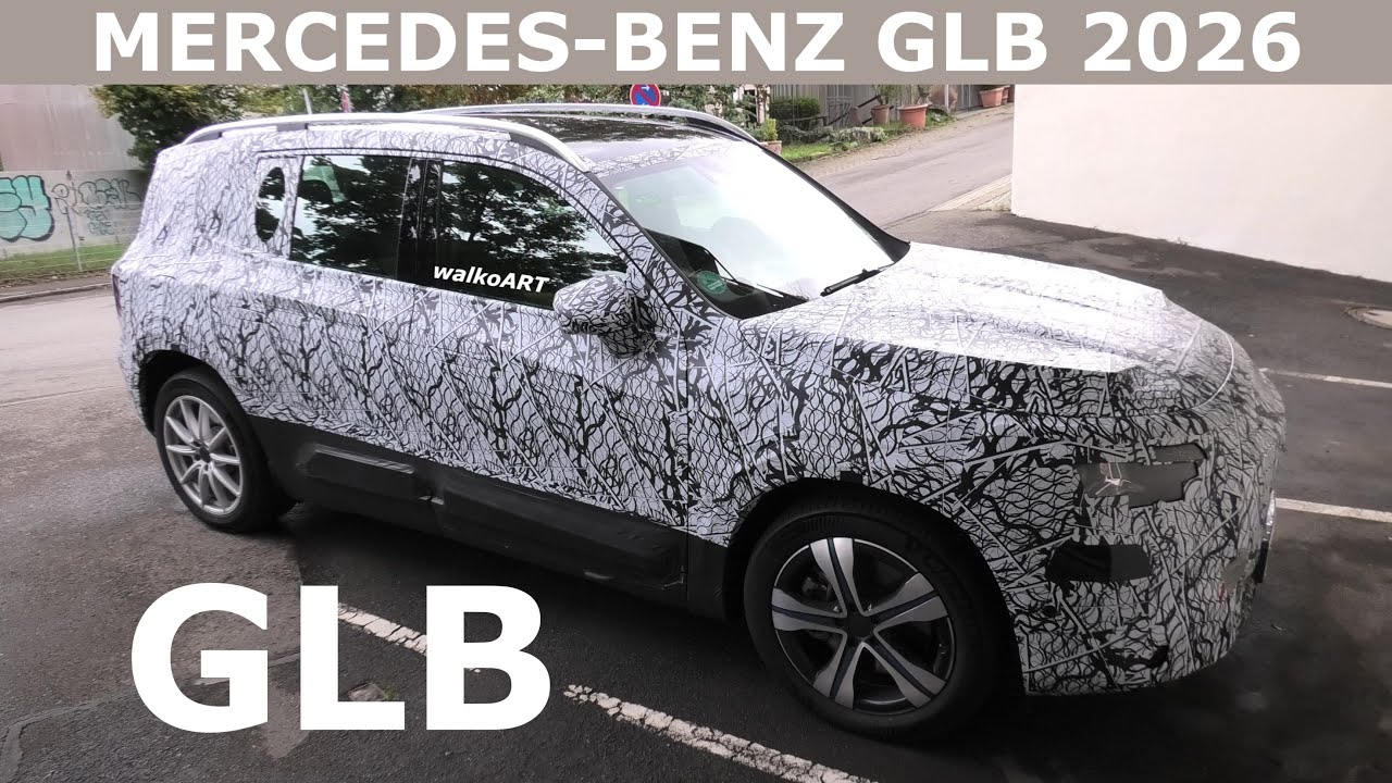 Mercedes Erlkönig GLB 2026 prototype close up! Er wird polarisieren * ganz nah dran * 4K SPY VIDEO