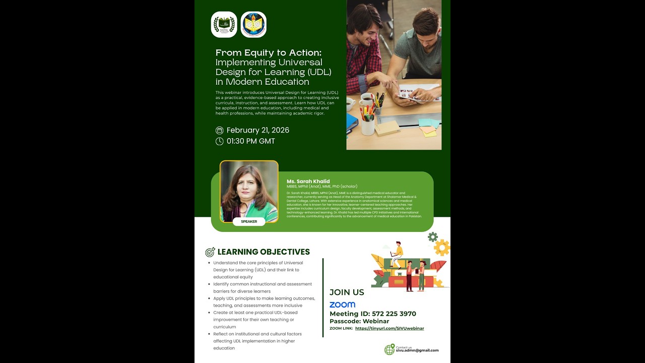 From Equity to Action: Implementing Universal Design for Learning (UDL) in Modern Education.
