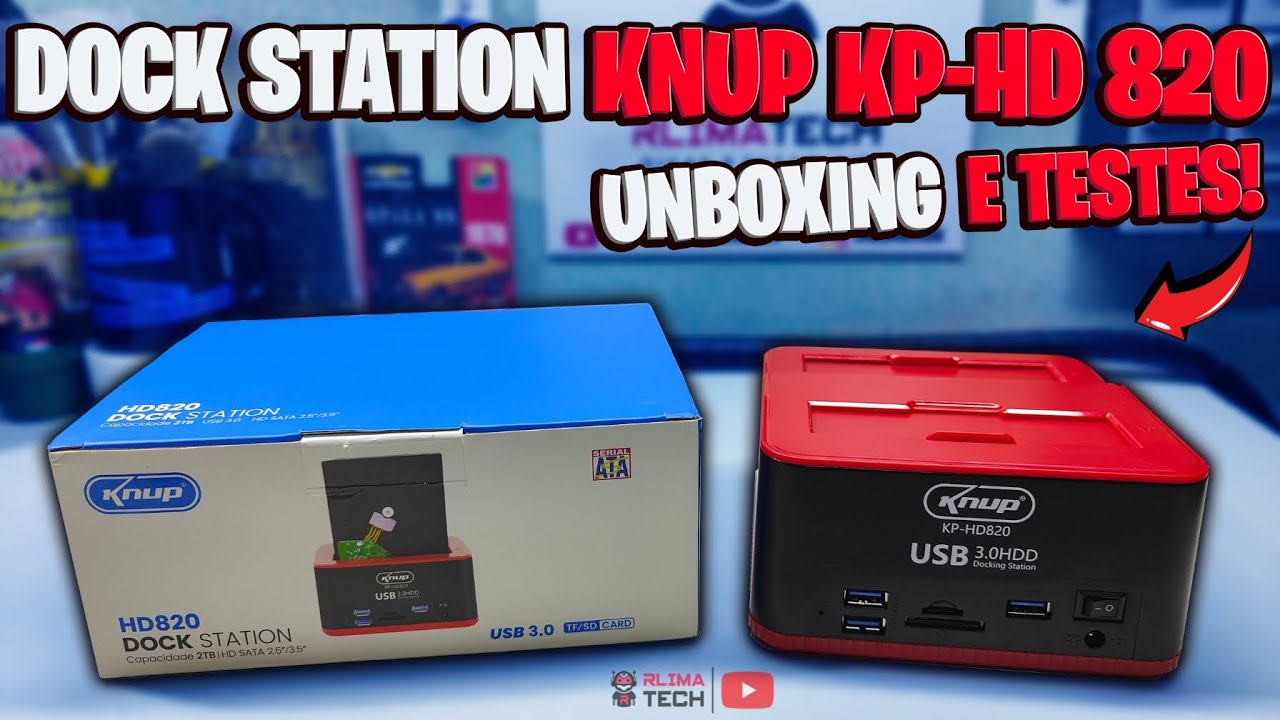 DOCK STATION KNUP KP-HD820 de R$140,00 (VALE A PENA?)