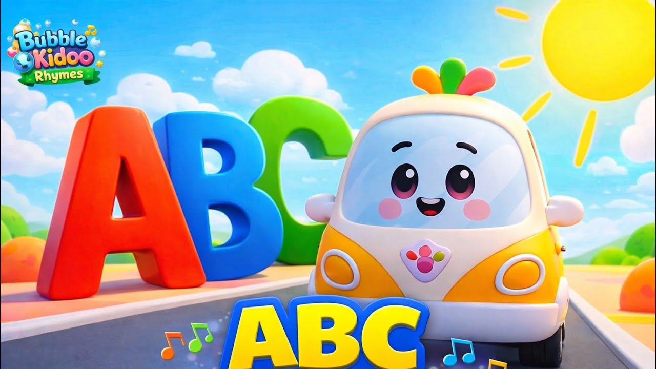 ABC Song for Kids | Learn Alphabet with 3D Cartoon  | kids song | BubbleKidoo Rhymes