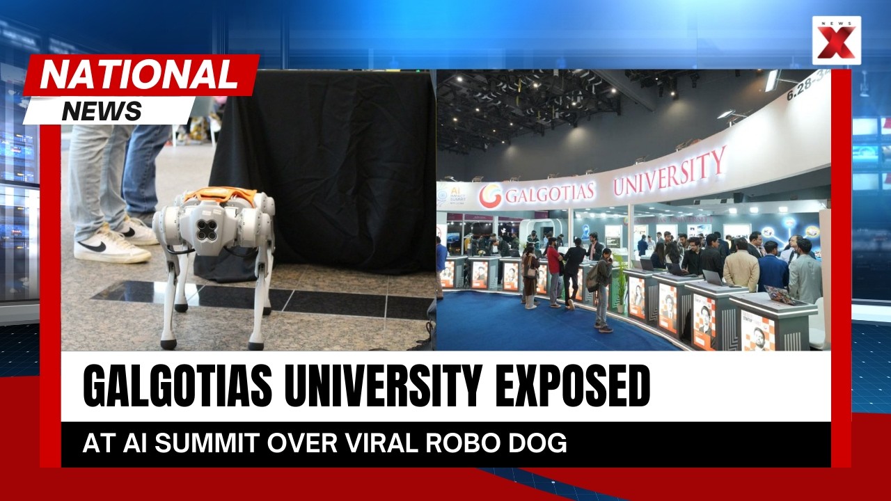 Galgotias University At AI Summit: Viral Chinese Robo Dog Clip Sparks Fury, University Exposed!