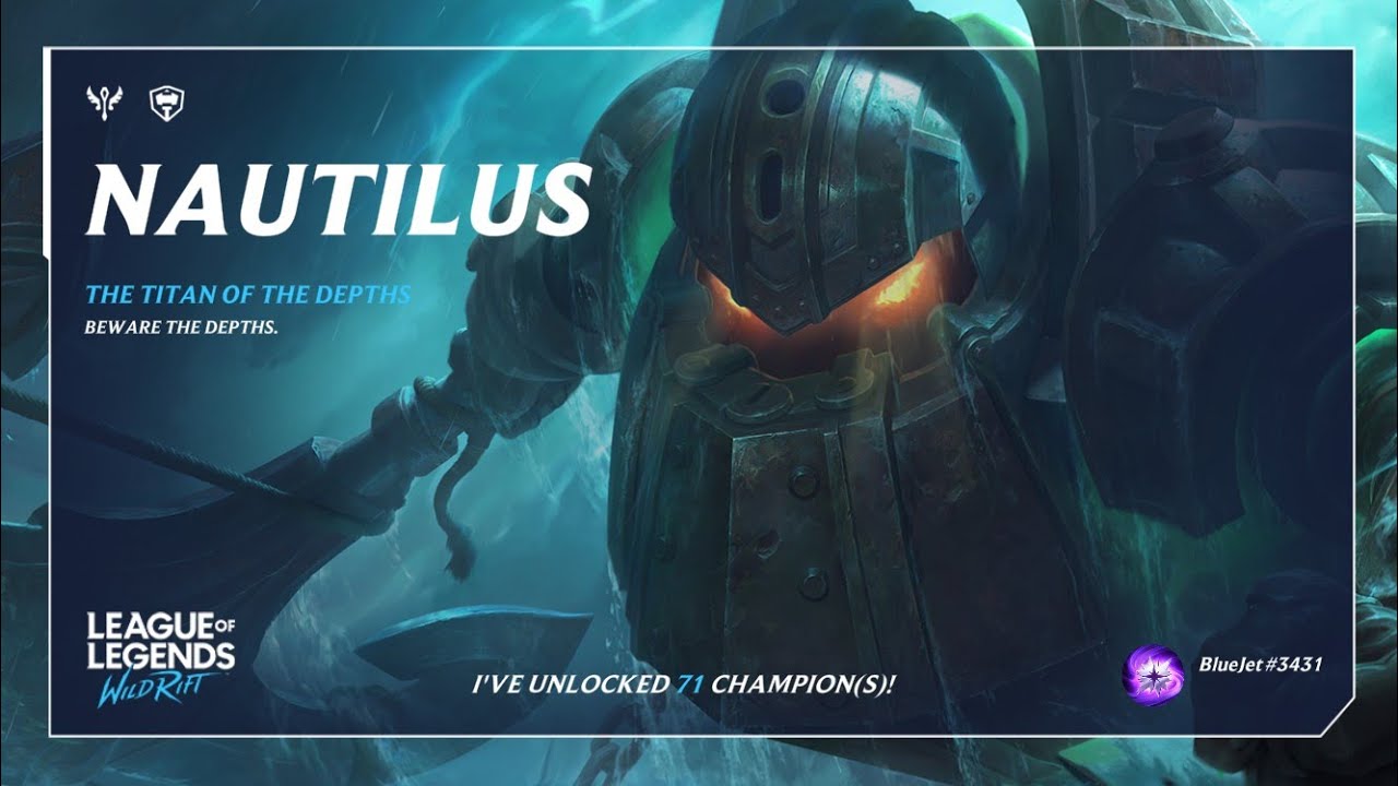 Nautilus New Champion Gameplay | Wild Rift