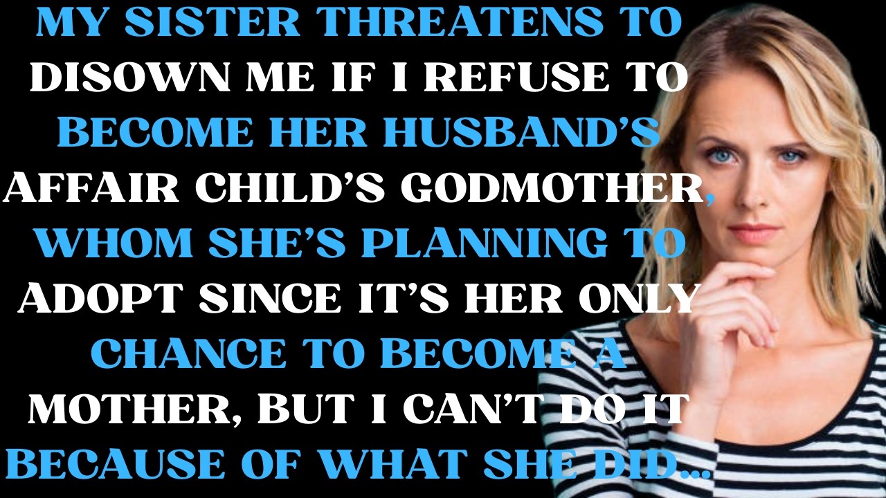 My sister threatens to disown me if I refuse to become her husband's affair child's godmother whom