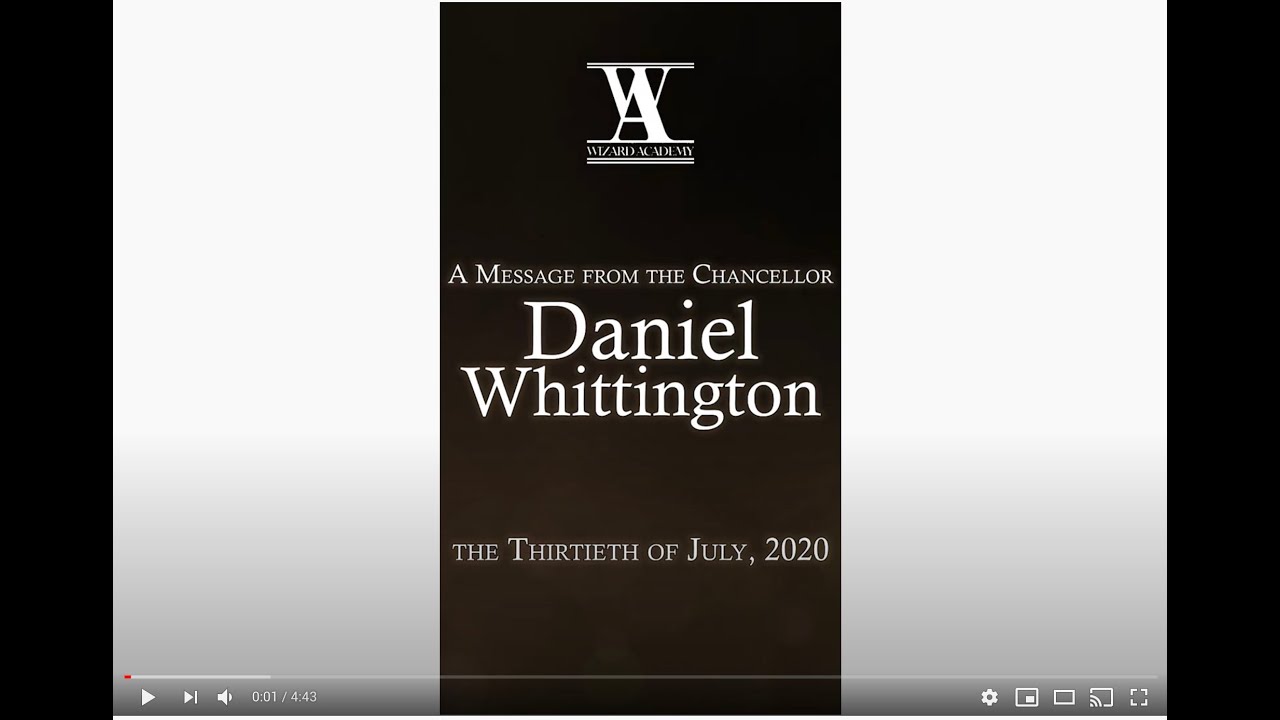 A Message From Chancellor Daniel Whittington