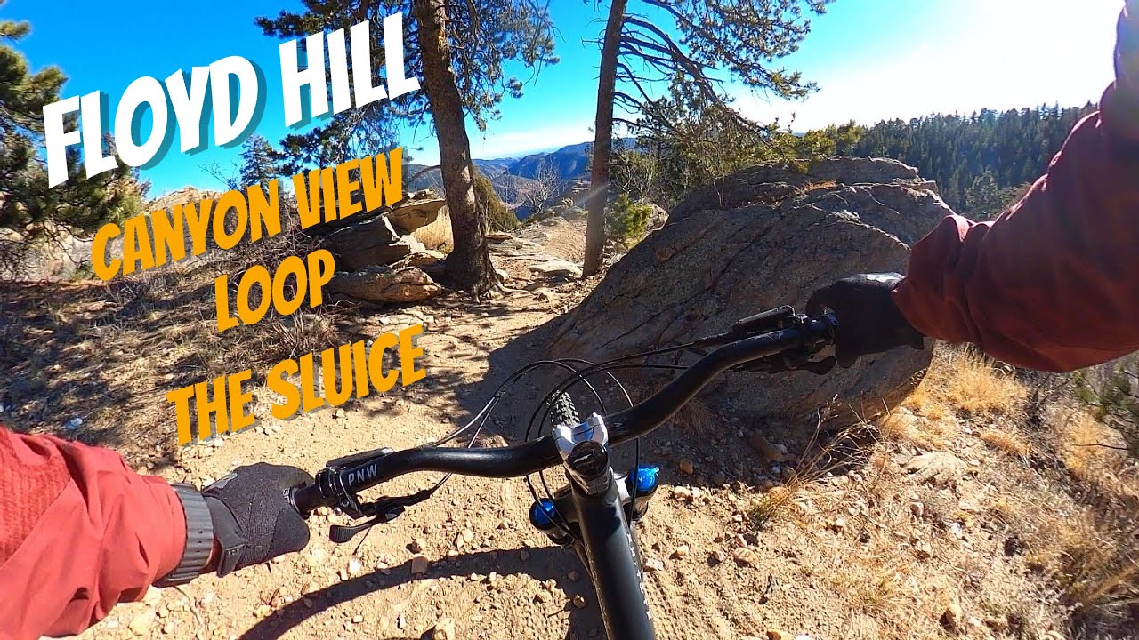 Floyd Hill for the first time! | Canyon View Loop | The Sluice |  #mtb #dji #gopro #status 