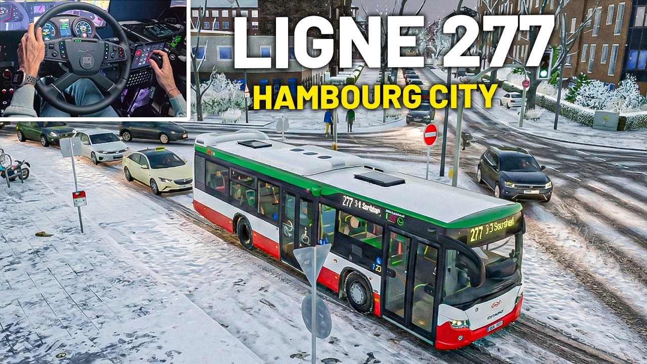 🚌 LIGNE 277 SOUS LA NEIGE À HAMBOURG (The Bus)