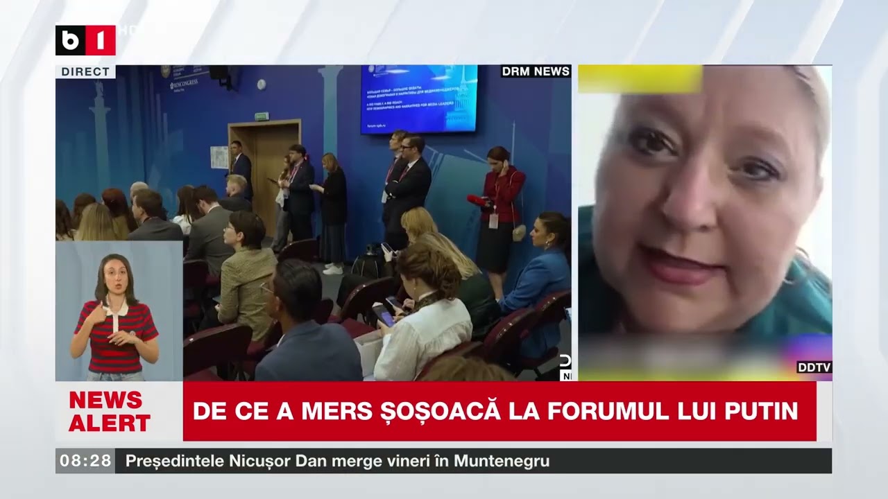 ȘOȘOACĂ, apariție la DAVOSUL LUI PUTIN. De ce a mers?