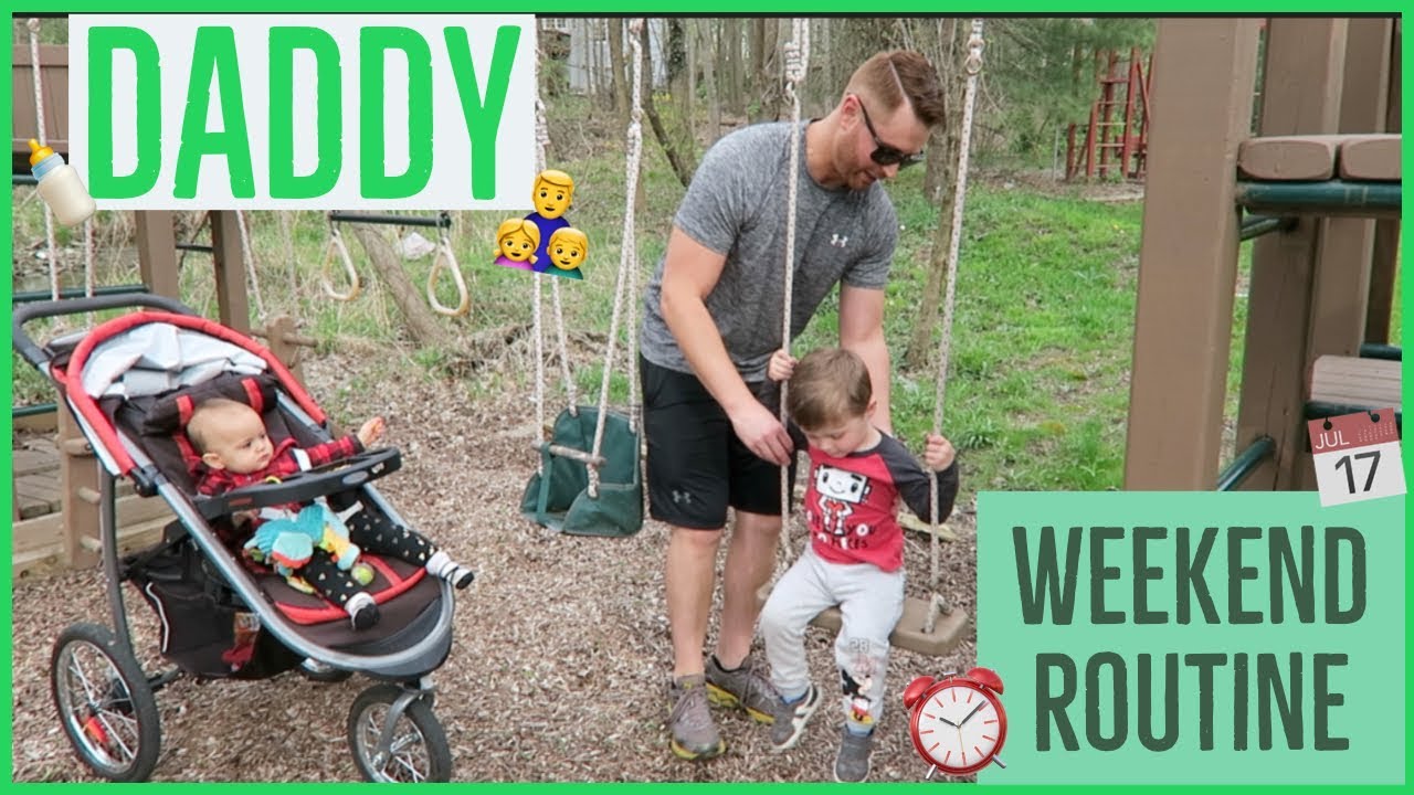 SOLO DADDY DAY IN THE LIFE 👨‍👧‍👦 | WEEKEND ROUTINE WITHOUT MOM | Brianna K