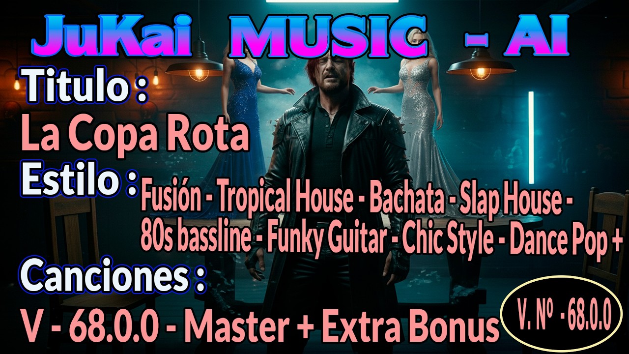 CANCIÓN: LA COPA ROTA (Jukai SpanMix) - Master - Versión: 68.00 - Música con AI.