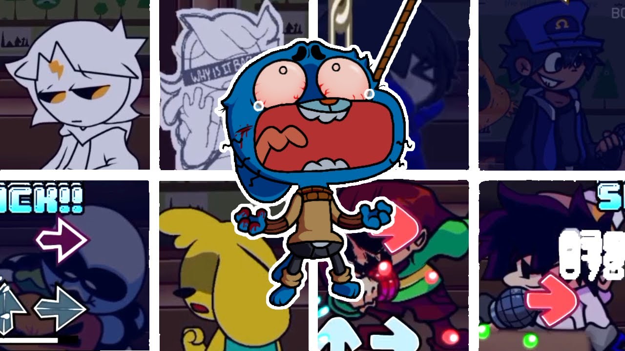 The Grieving Of Friday but Every Turn a Different Characte 🎶 (FNF, but everyone sings it) Playable