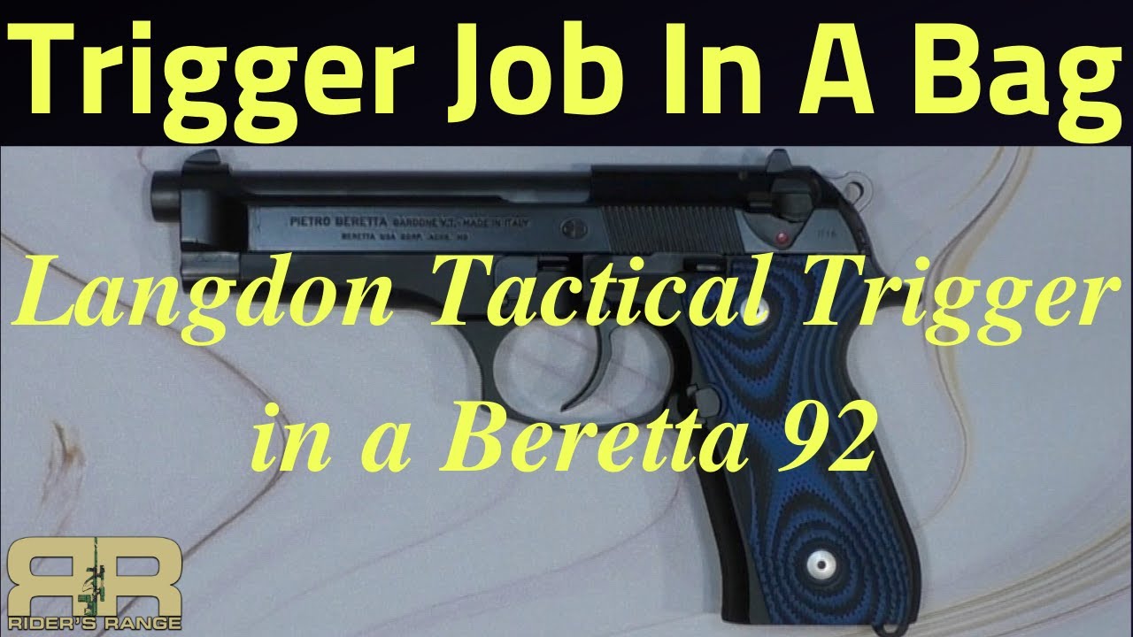Beretta 92 Trigger Job In A Bag by Langdon Tactical