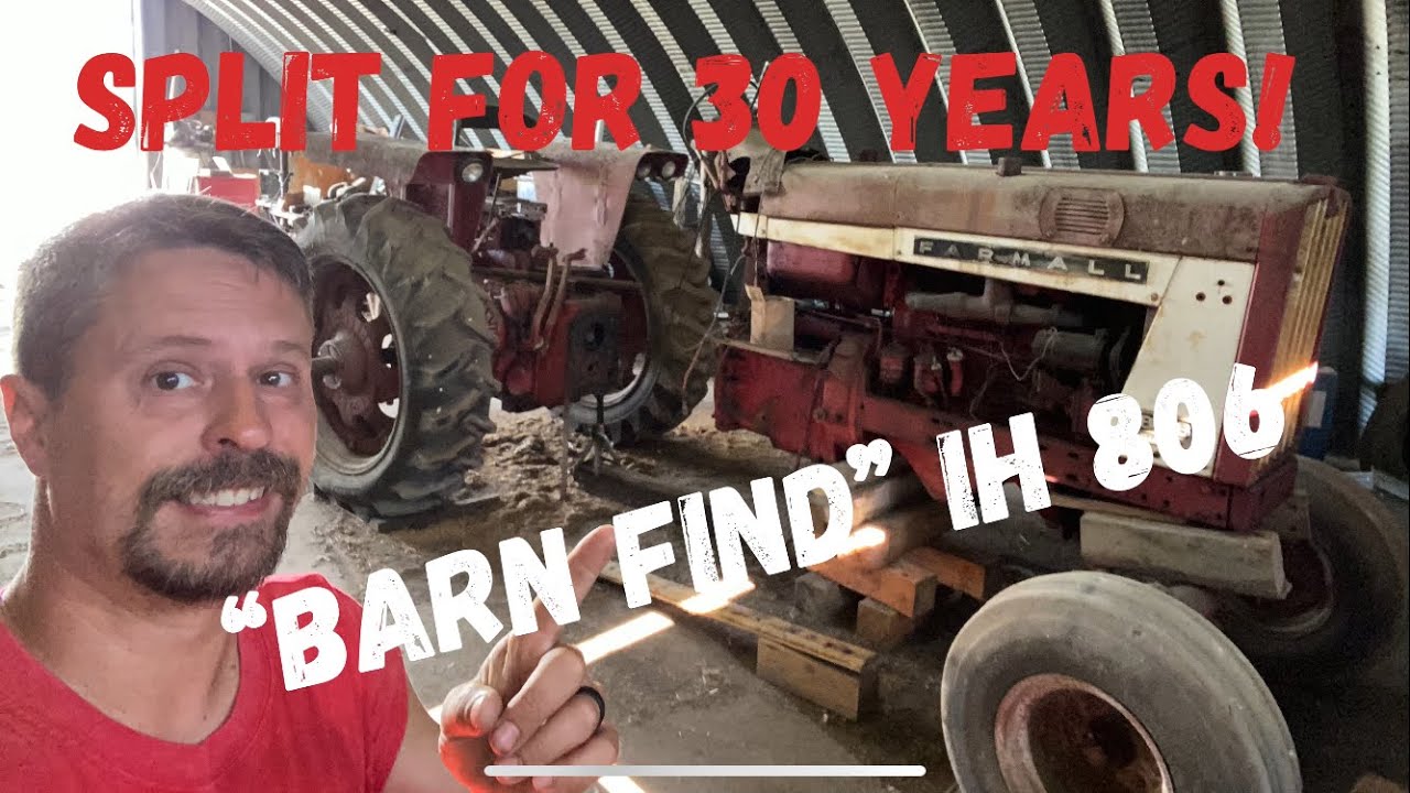 Saved From Scrap!  A “barn find” farmall 806 sitting 30 years!