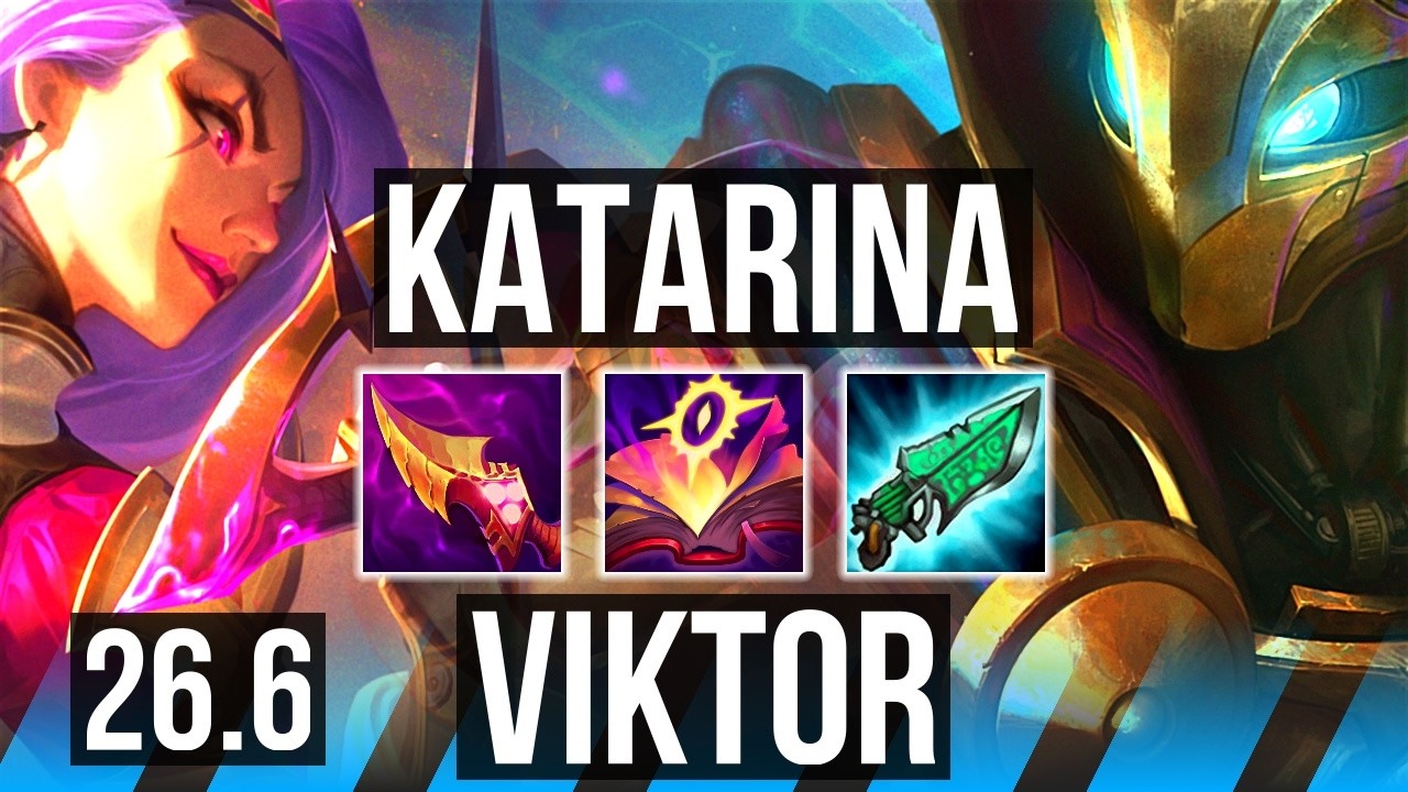 KATARINA vs VIKTOR (MID) | Good KDA: 21/1/6 | EUW Diamond | 26.6
