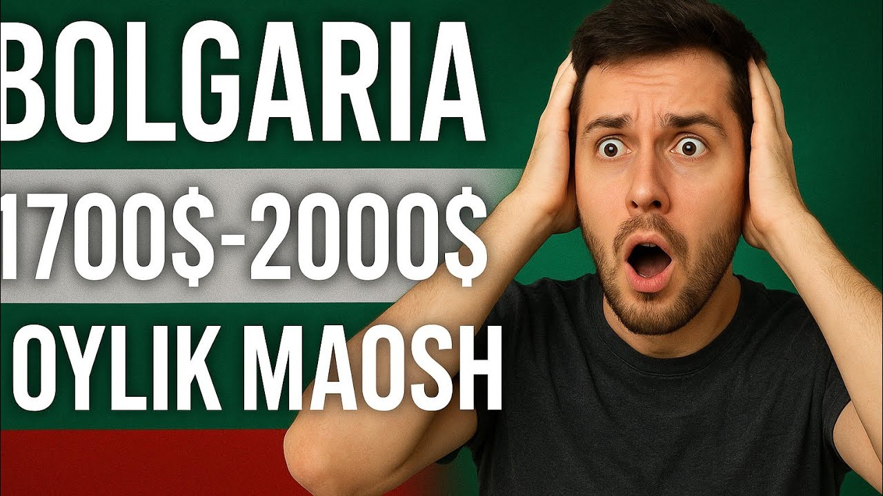 1700$-2000$ OYLIK😱! Bolgariyada Real Ish 🇧🇬
