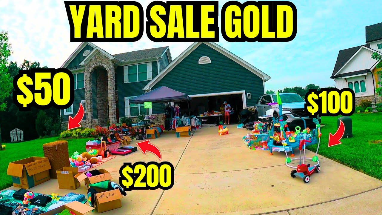 THERE WAS PROFIT EVERYWHERE AT THESE YARD SALES