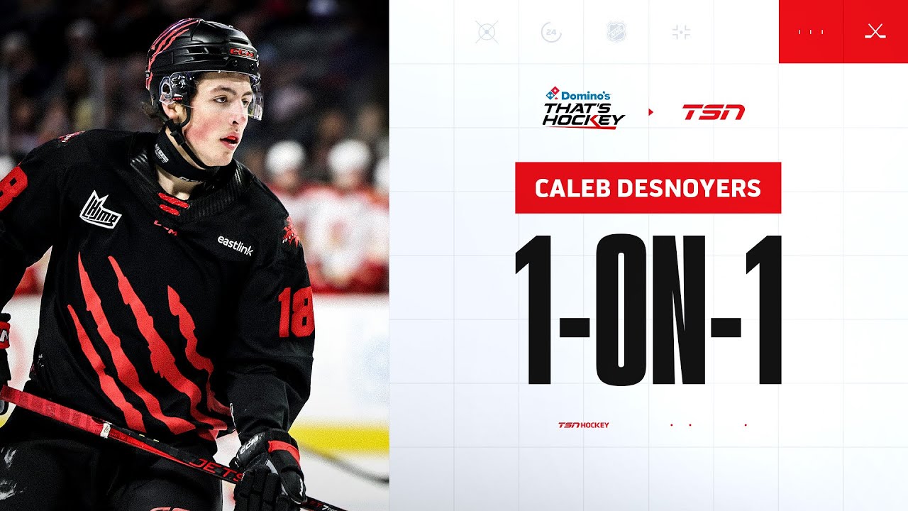 Gino Reda goes 1-on-1 with NHL Draft prospect Caleb Desnoyers