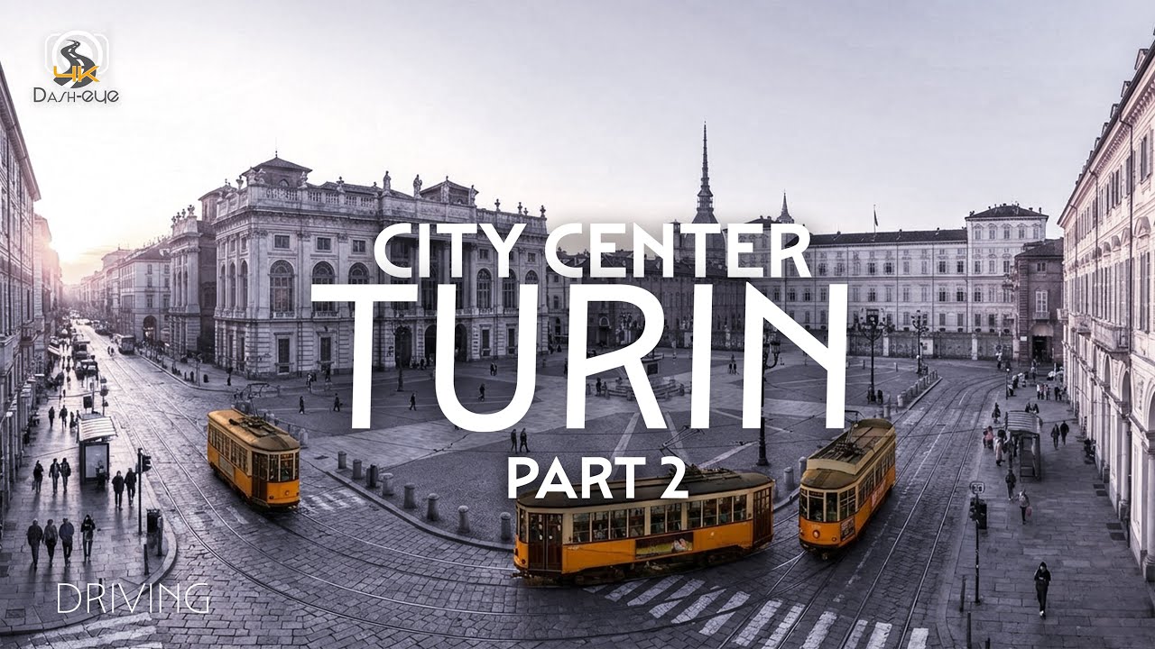 Turin City Drive PART 2 | Modern Skyline, Castles, Engineering Icons | 4K POV