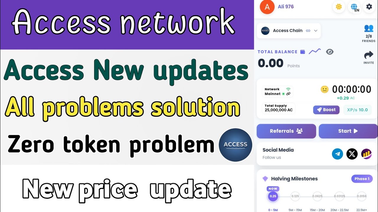 Access network new updates | Access network zero token problem | Access network token price