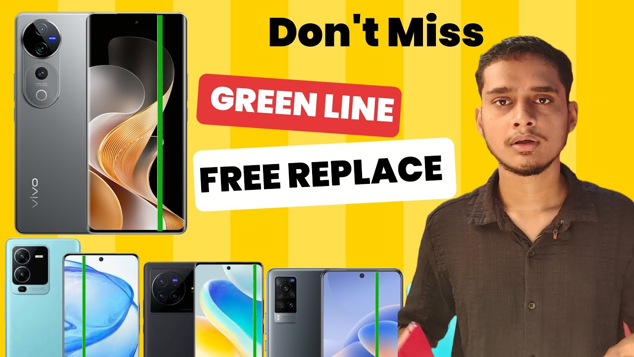 Vivo green line issue solv | Free replacement ⚡