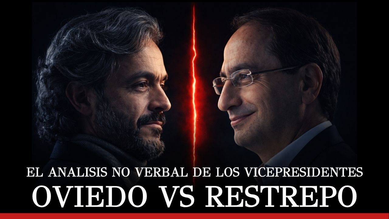 Análisis NO VERBAL de OVIEDO VS RESTREPO| EXPERTO revela el secreto de los vicepresidentes