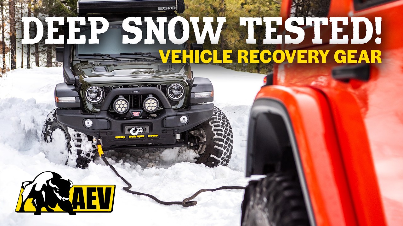 AEV Recovery Gear Tested in DEEP Snow!  MUST HAVE OFF-ROAD!
