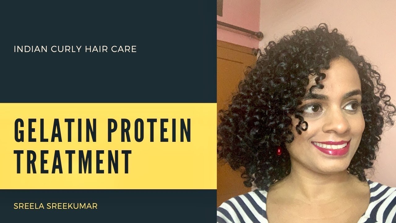 DIY Gelatin Protein Treatment ||Easy Hair Repair for damaged curls||Indian Curly Hair budget Care