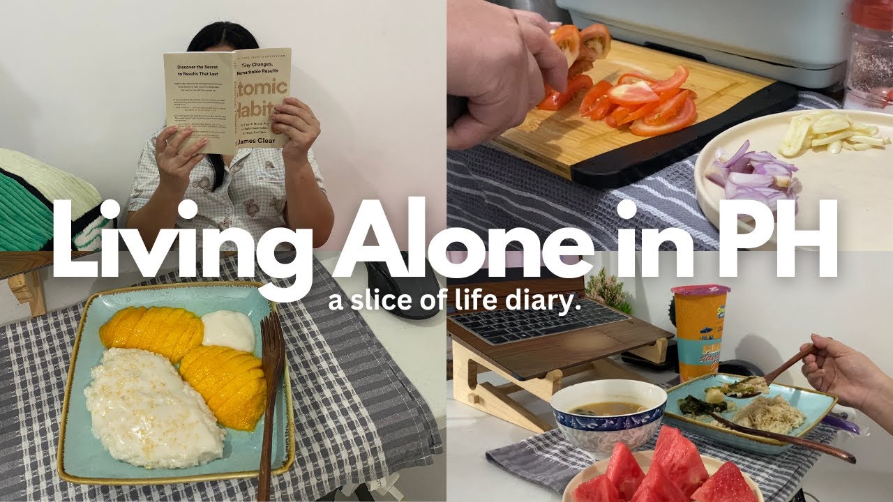 Living alone in the Philippines: what i eat in a day, mango sticky rice, burn out & realizations🍉🪴
