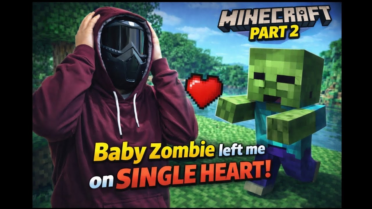 Minecraft Survival Part 2 🔥 First Night, Mining & Monsters | Hindi Gameplay