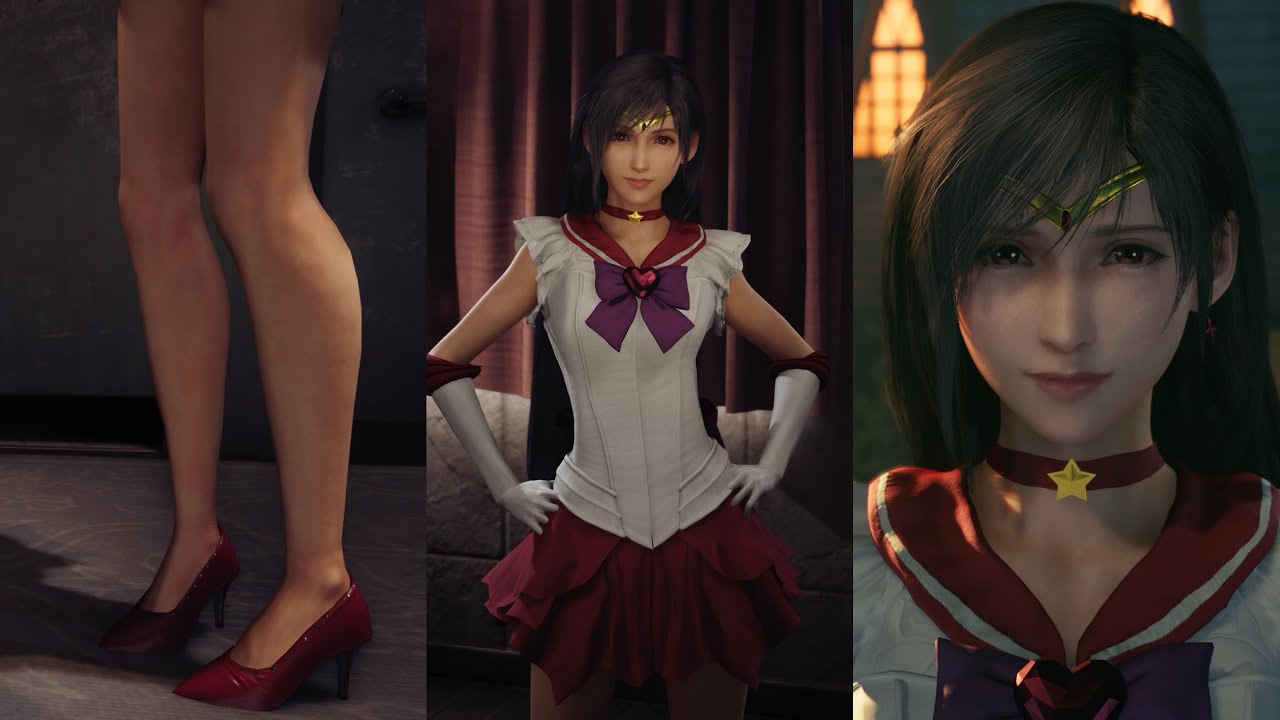 Sailor Mars Tifa (FF7R Mod) | Final Fantasy VII Remake